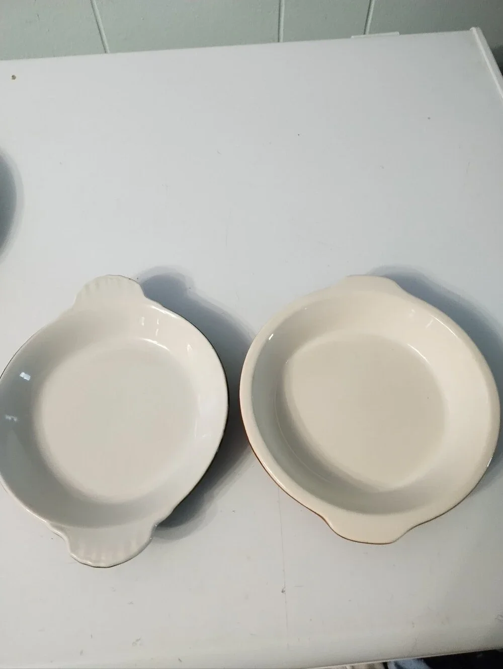 5-Vintage (4) Hall & (1) Chefsware Au Gratin Baking Dishes